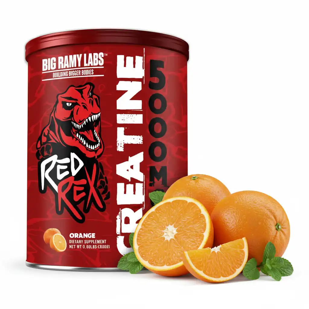  Creatine Monohydrate RED REX – goût Orange – 300 g
