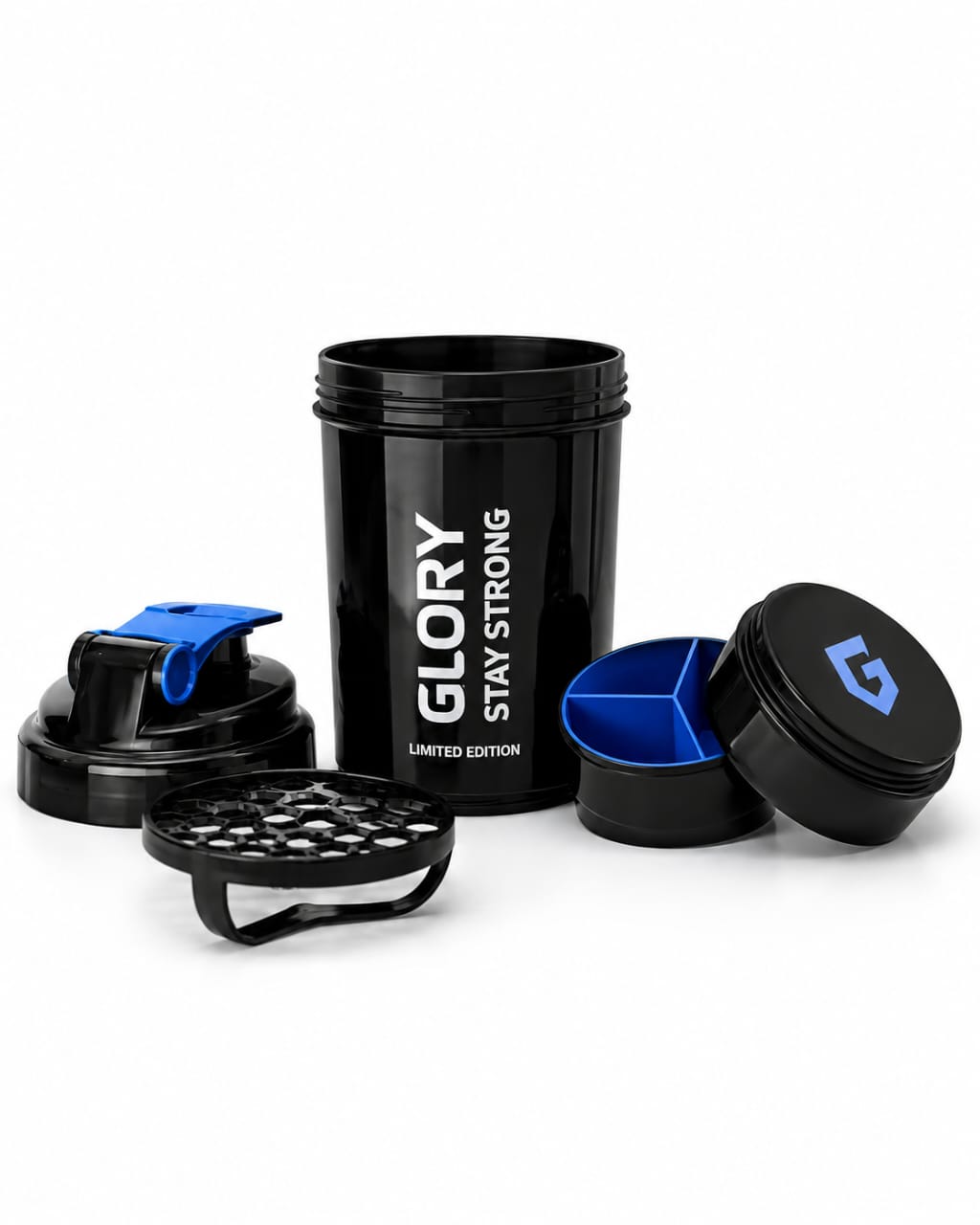 🥤 Shaker Glory – Noir & Bleu